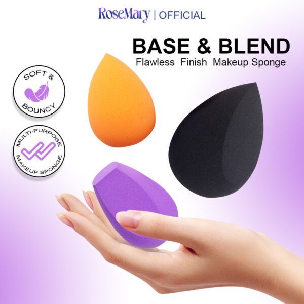 Rosemary Beauty Blender Latex Free for Sensitive skin Hypoallergenic Komestik Tools  Beauty Blender SPONGE MUA PROFESIONAL PUFF FOUNDATION CONCEALER CREAM BLUSH - Image 3