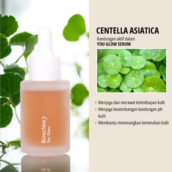 ROSEMARY Serum You Glow Serum Wajah Mencerahkan Wajah Mengatasi Jerawat Anti Aging Sensitif Tidak Iritasi Soothing - Image 5