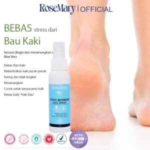Rosemary Foot Refresh Deo Spray | Deo Spray | Spray Kaki | Anti Bau Kaki | Kaki Pecah pecah | Spray Kaki