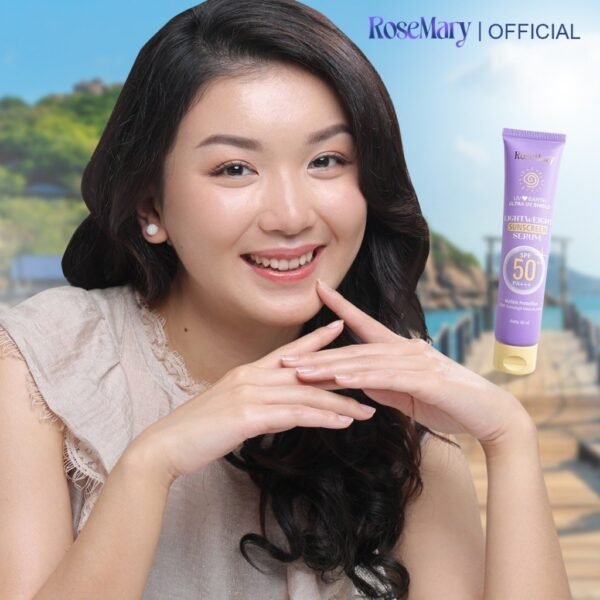 Rosemary LightWeight Sunscreen Serum Spf 50+ PA+++ 40ml Tidak Lengket Ringan Melembabkan Kulit - Image 3