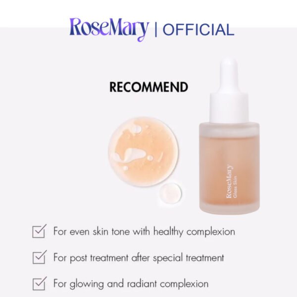 ROSEMARY Glass Skin Serum PERAWATAN WAJAH Brightening Whitening Regenerasi Antioksidan Pelembab Jerawat Noda Hitam Kerut Merah Iritasi - Image 5