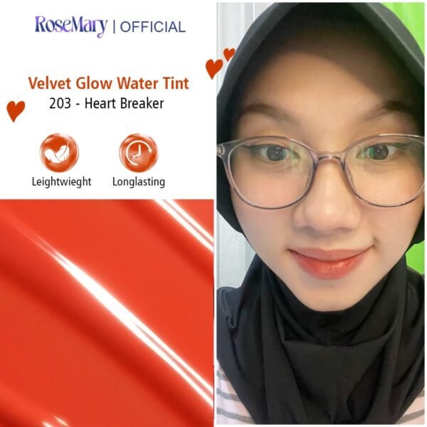 Rosemary Velvet Glow Water Tint 203 Heart Breaker - Image 2
