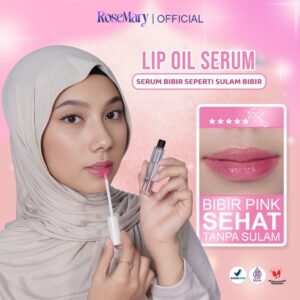 Rosemary Velvet Lip Oil Serum Tint UV Love Earth VITAMIN PELEMBAB GLOSSY CEGAH KERING NATURAL DAILY LOOK TAHAN LAMA Lip Serum