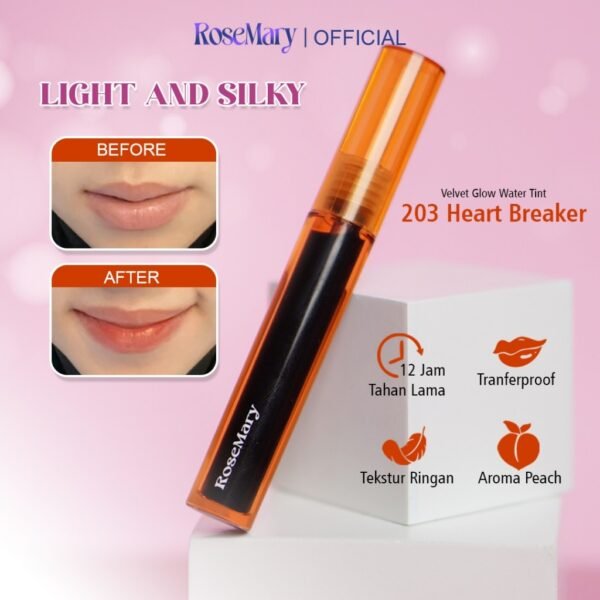 Rosemary Velvet Glow Water Tint 203 Heart Breaker - Image 8