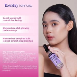 ROSEMARY Setting Spray - Stay Glow Long-Lasting Make Up Brightening Mist | Setting Spray | Face Mist akeup Setting Spray Matte Fix Smooth Matte Finish Triple-Proof Makeup Lock Oil