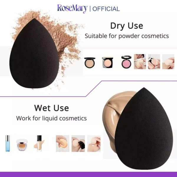 Rosemary Beauty Blender Latex Free for Sensitive skin Hypoallergenic Komestik Tools  Beauty Blender SPONGE MUA PROFESIONAL PUFF FOUNDATION CONCEALER CREAM BLUSH - Image 9