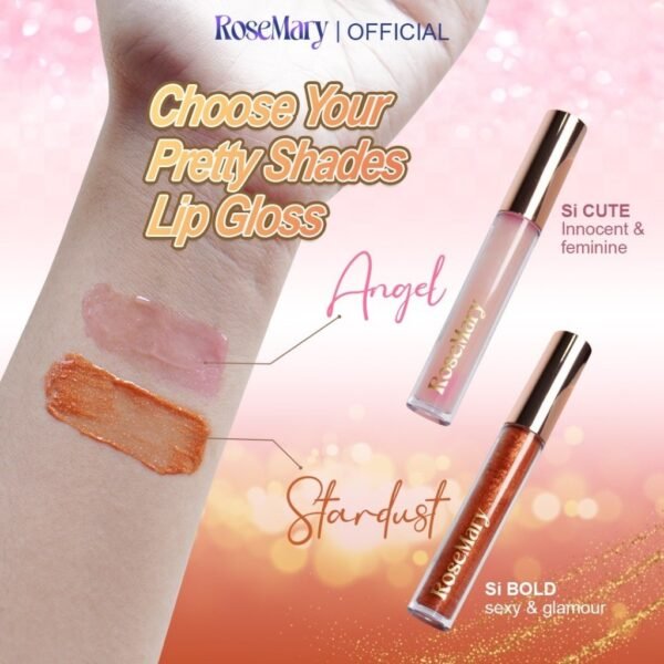 ROSEMARY Plumping Lip Gloss Stardust |Hydrating Plumping Gloss Moisturizing Lipgloss Filler Volume - Image 3