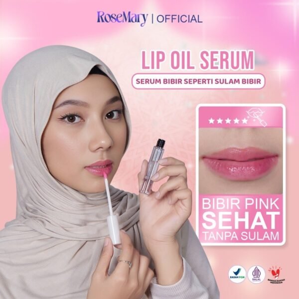 Rosemary Bundling Gift Box Lipcream Multifungsi Blush On Eyeshadow Make Up Glossy Plumpy Lips Natural Daily Look Watertint Lip Oil Lip Serum - Image 5
