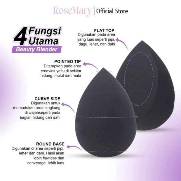 Rosemary Beauty Blender Latex Free for Sensitive skin Hypoallergenic Komestik Tools  Beauty Blender SPONGE MUA PROFESIONAL PUFF FOUNDATION CONCEALER CREAM BLUSH - Image 7