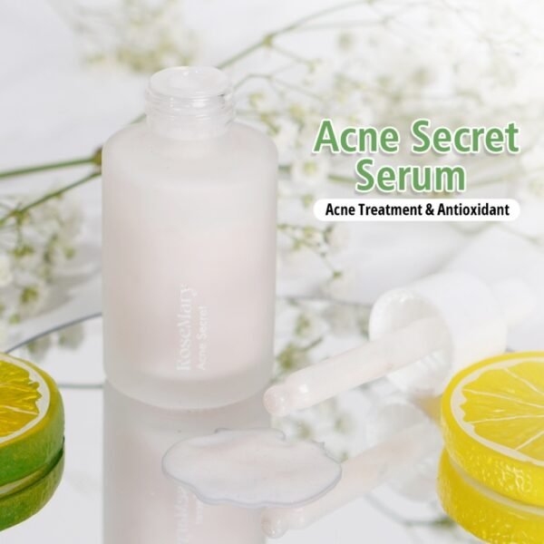 ROSEMARY Acne Secret Serum| Face Serum Oily Skin Menyembuhkan Jerawat Menenangkan Wajah Mengontrol Minyak Anti Inflamasi Anti Oksidan - Image 5