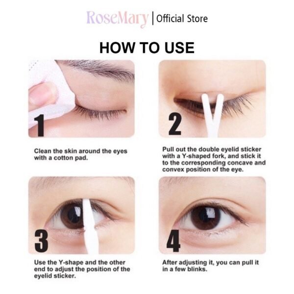 Rosemary Eyelid Tape Scoot Mata Isi 120 Pasang  Lipatan Mata Scocth Mata Invisible Eyelid Tape LEM STIKER KELOPAK SELOTIP - Image 2