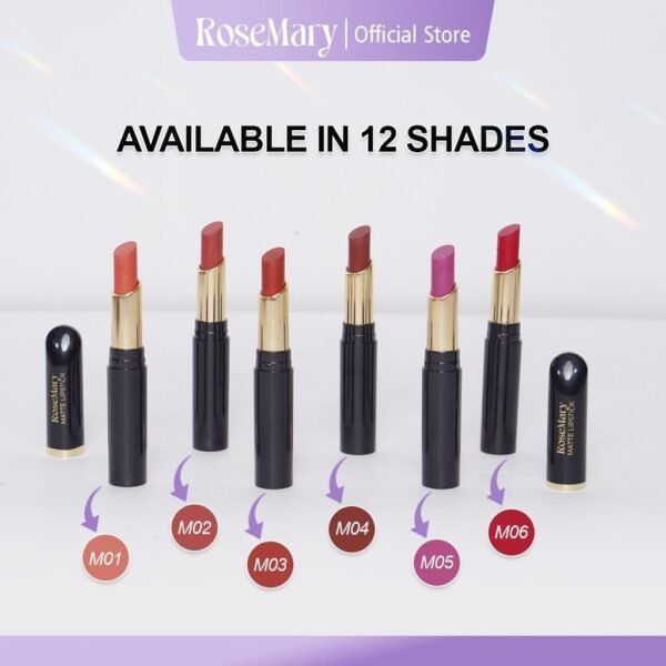 ROSEMARY Matte Colorfix - Lipstik Tahan Lama | Lipstik Matte | Pewarna bibir | Bibir Lembab Color Sensational Ultimatte Lipstick Make Up 2.7gr Lipstick Dengan Formula Ringan & Nyaman - Image 6