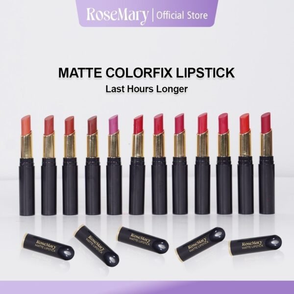 ROSEMARY Matte Colorfix - Lipstik Tahan Lama | Lipstik Matte | Pewarna bibir | Bibir Lembab Color Sensational Ultimatte Lipstick Make Up 2.7gr Lipstick Dengan Formula Ringan & Nyaman - Image 3