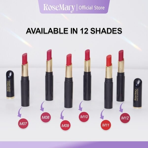 ROSEMARY Matte Colorfix - Lipstik Tahan Lama | Lipstik Matte | Pewarna bibir | Bibir Lembab Color Sensational Ultimatte Lipstick Make Up 2.7gr Lipstick Dengan Formula Ringan & Nyaman - Image 7