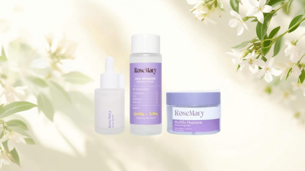 produk skincare termasuk moisturizer lokal dengan bahan alami yang sesuai untuk semua jenis kulit.